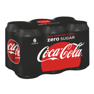 COCA COLA ZERO BLIK 6X33CL