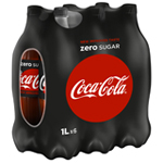 COCA COLA ZERO PET 6X1L