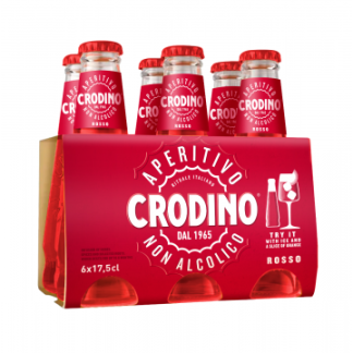 Crodino Rosso clip 6 x 17,5cl alcoholvrij.