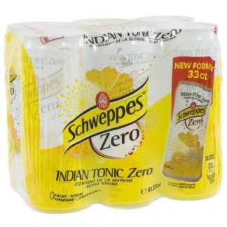 SCHWEPPES TONIC ZERO BLIK 6X33CL